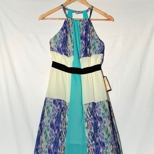 Multicolor Strappy Maxi Dress